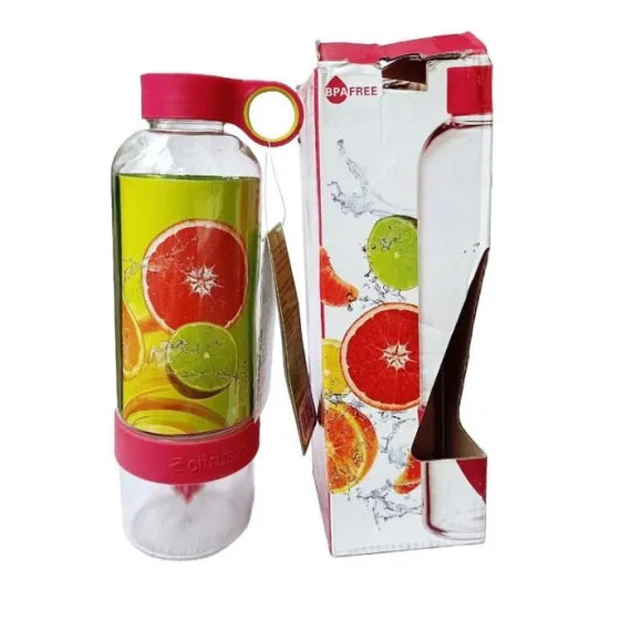 Sticlă sport cu infuzor pentru prepararea de suc