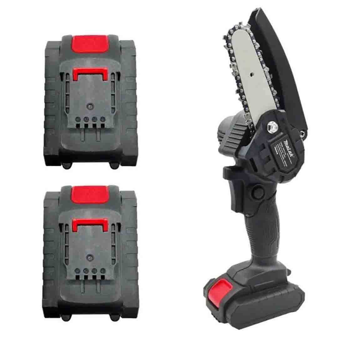 Mini Fierastrau cu 2 Acumulatori, 24V, Lama 6 inch - 15CM, Trusa Plastic Depozitare + 1 Lant CADOU