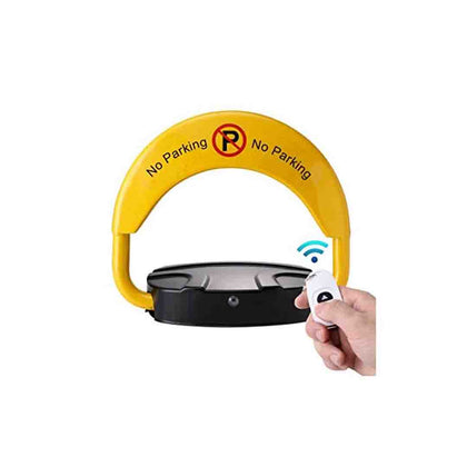 Blocator Loc de Parcare Automat, 1 Telecomanda, Alarma, Galben-Negru