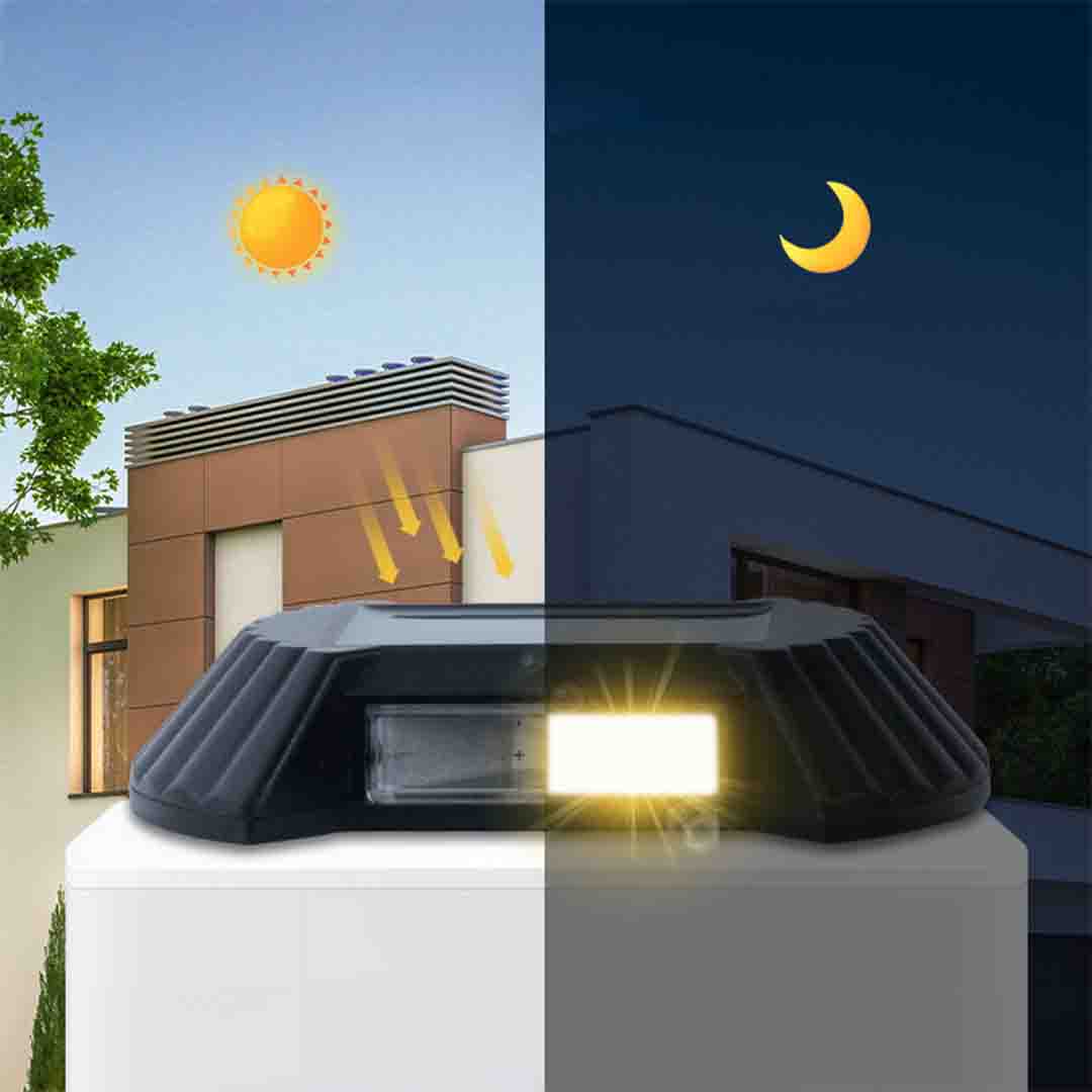 PACHET 4x Lampi Solare Bidirectionale, Exterioare pentru Perete, Iluminare Sus-Jos, IP55