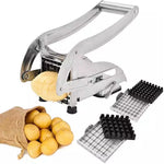 Aparat de Taiat Cartofi Pai si Legume, Inox, 2 Forme Diferite de Taiere