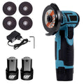 Mini Polizor Unghiular Flex Electric cu 2 Acumulatori, 4 Discuri Incluse, 12V, Disc 76MM