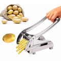Aparat de Taiat Cartofi Pai si Legume, Inox, 2 Forme Diferite de Taiere