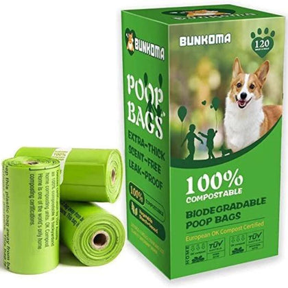 120 Saci Câini Extra-Rezistenți Biodegradabili Compostabili