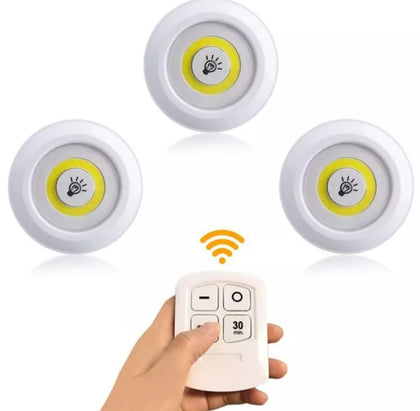 Set 3 lampi led portabile telecomanda inclusa