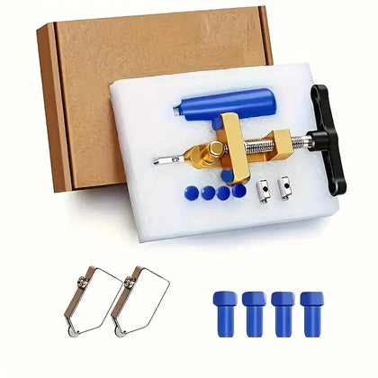 Kit profesional de tăiere a sticlei 2-în-1, aliaj de aluminiu durabil, operare manuală