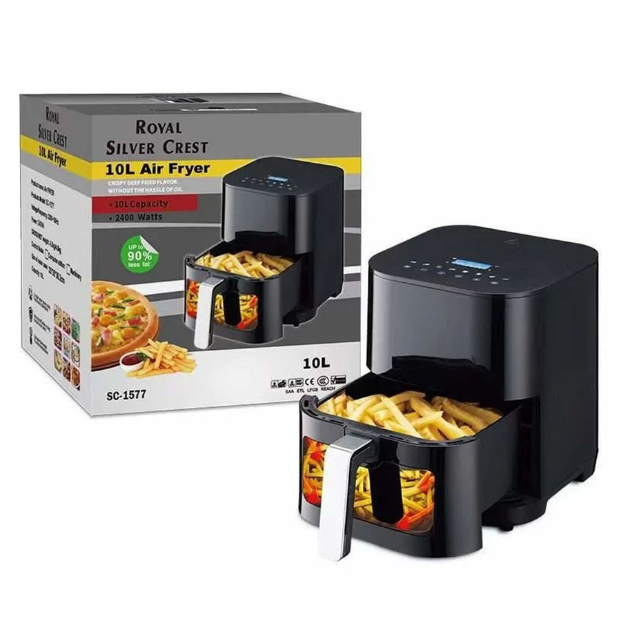 FRITEUZA FARA ULEI CU AER CALD, 2400 W FUNCTIE DE COACERE, PRAJIRE 10 L AIR FRYER