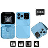 Telefon de buzunar pliabil Flip Phone 4.5 cm i16 Pro, Dual SIM, camera, Bluetooth MP4