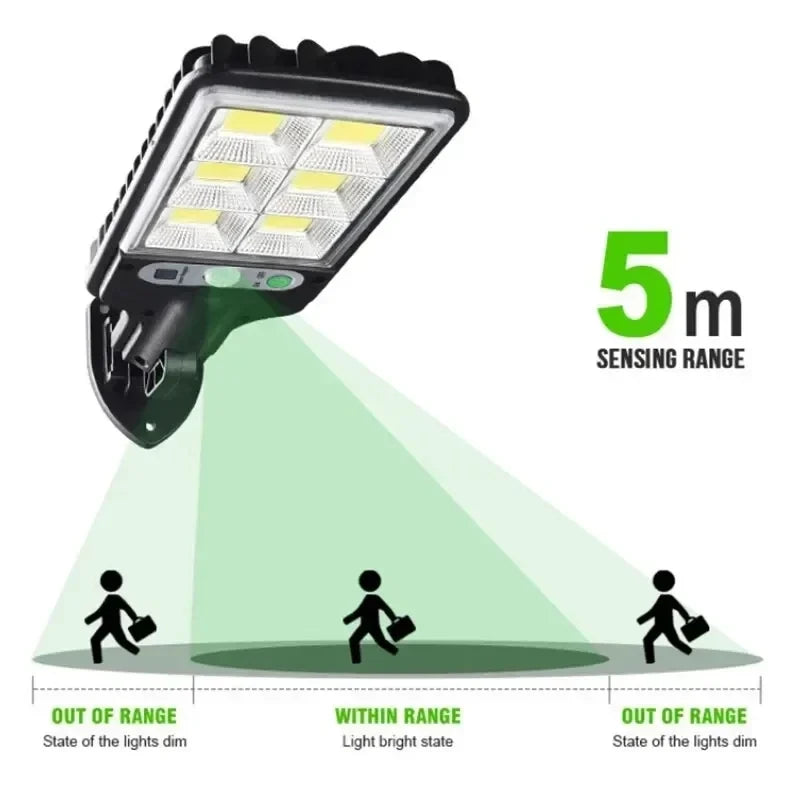 Lampa solara de exterior JY-150, senzor de miscare