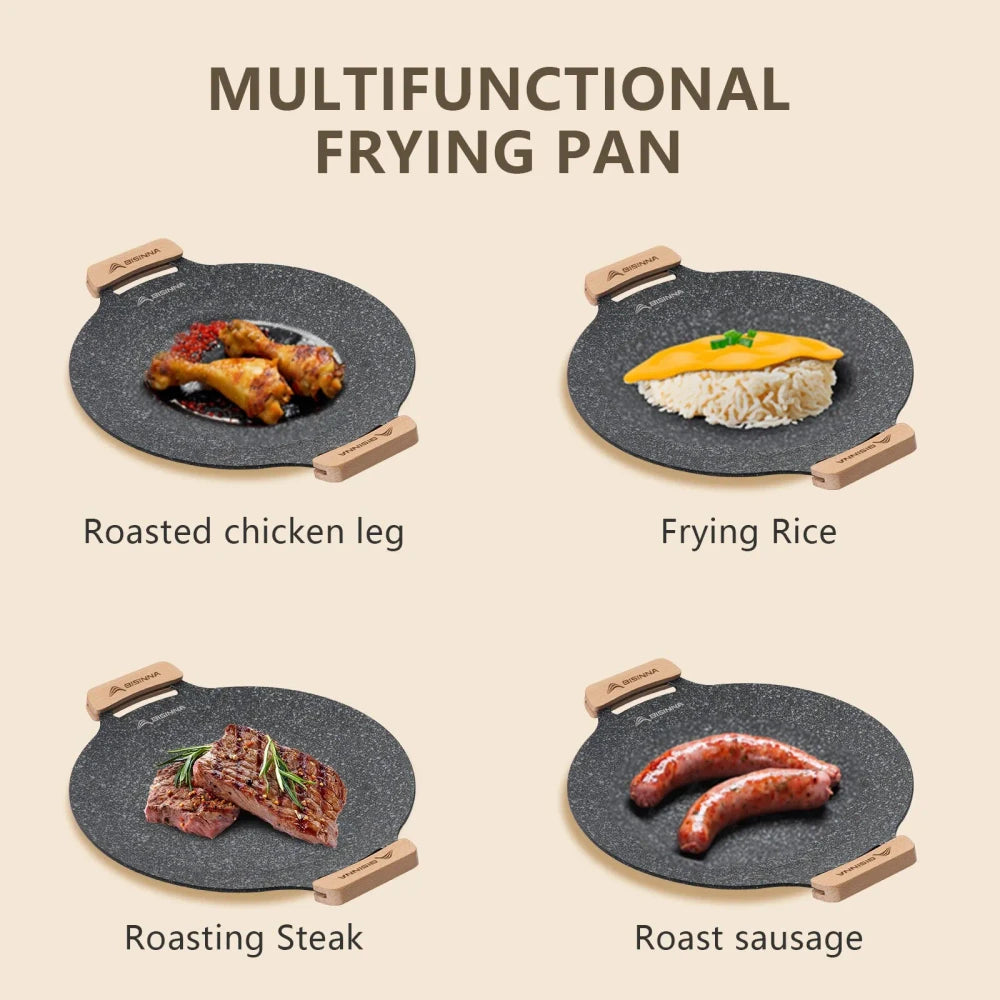 Plită Koreana pentru grătar, camping în aer liber, multifunctionala