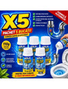 Pachet 5x Solutie spumanta pentru desfundare tevi