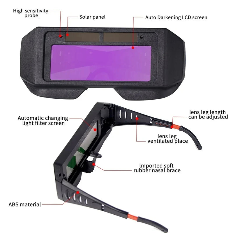Ochelari protectie sudura LCD cristale lichide auto-intunecare