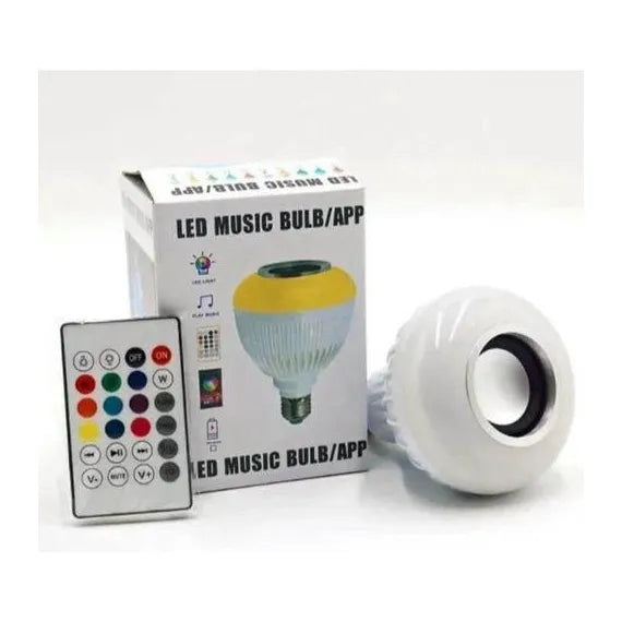 Bec led cu difuzor, Bluetooth si telecomanda