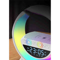 Boxa Bluetooth Multifunctionala 3 in 1, Lampa LED RGB, Boxa Bluetooth, Incarcator Telefon Wireless, Lumina RGB, Alb