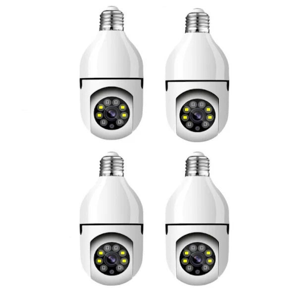 Set de 4 camere de Supraveghere tip Bec, 2MP, Wi-Fi, 1080p, 2.4G