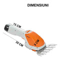 Foarfeca Gradinarit Electrica, 2 in 1, 2 Lame Incluse, Maner Reglabil, Tuns Iarba si Grad Viu