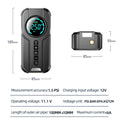 Compresor Auto Portabil, Pompa Inteligenta, 12V, Lanterna