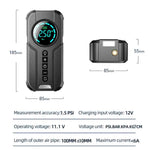 Compresor Auto Portabil, Pompa Inteligenta, 12V, Lanterna