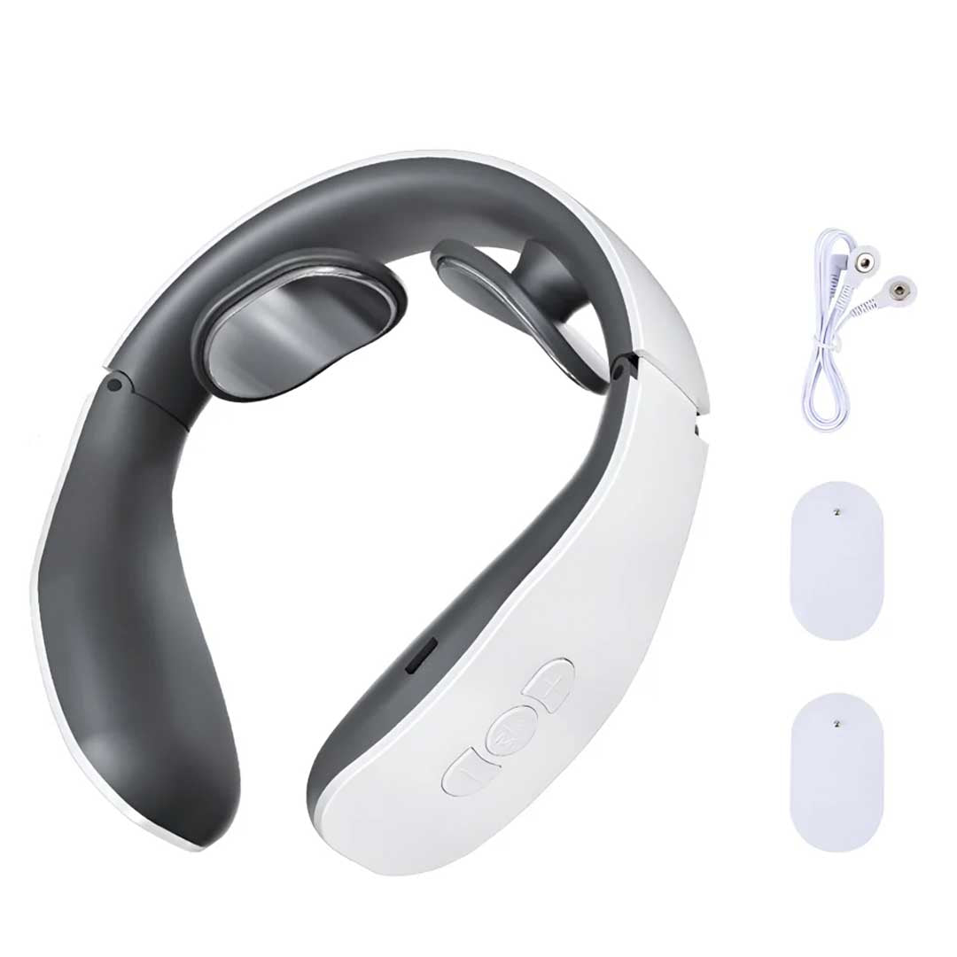 Aparat Masaj Cervical, cu Impulsuri Electromagnetice, 4 Moduri de Masaj, 15 Nivele