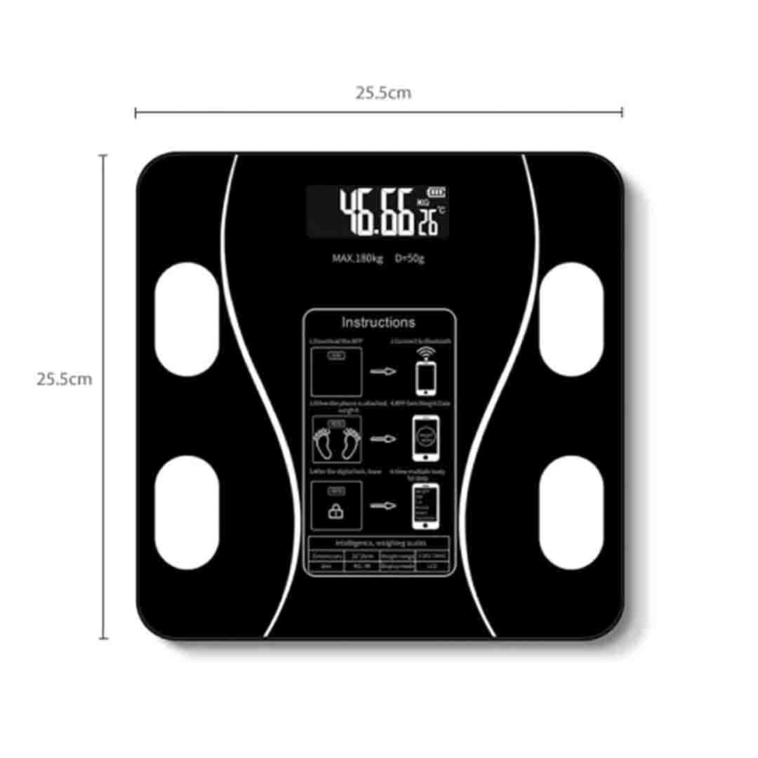Cantar Corporal de Baie, Ecran Digital Iulminat, Conexiune BlueTooth, 180kg