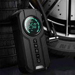 Compresor Auto Portabil, Pompa Inteligenta, 12V, Lanterna