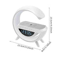 Boxa Bluetooth Multifunctionala 3 in 1, Lampa LED RGB, Boxa Bluetooth, Incarcator Telefon Wireless, Lumina RGB, Alb