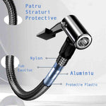 Compresor Auto Portabil, Pompa Inteligenta, 12V, Lanterna
