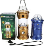 Felinar pliabil de camping cu o lampă disco