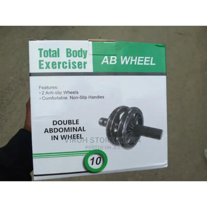 Rolă Abdomen Wheel 180 kg, roată dublă