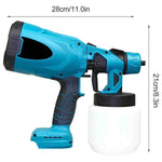 Pistol de Vopsit, 2 Acumulatori de 48V, Rezervor 800mL, 650mL/min
