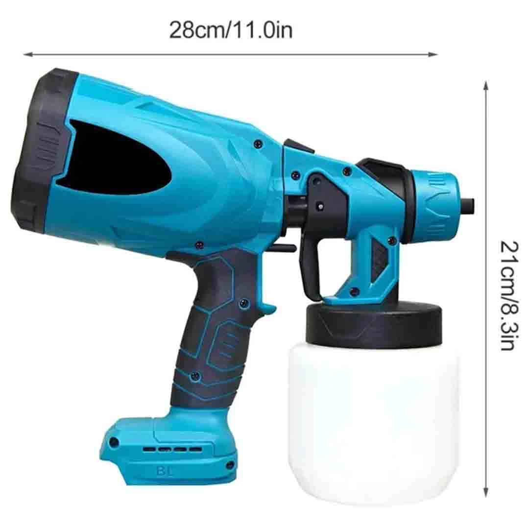 Pistol de Vopsit, 2 Acumulatori de 48V, Rezervor 800mL, 650mL/min