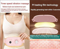 Aparat centura abdominala pentru incalzire si masaj, anti dureri menstruale, cu vibromasaj, portabil