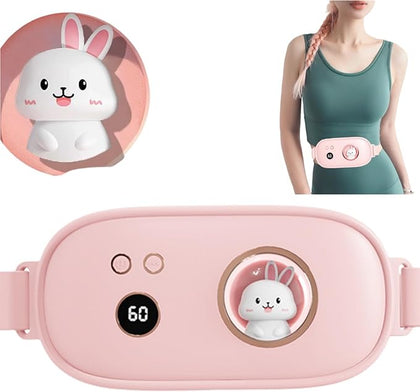 Aparat centura abdominala pentru incalzire si masaj, anti dureri menstruale, cu vibromasaj, portabil