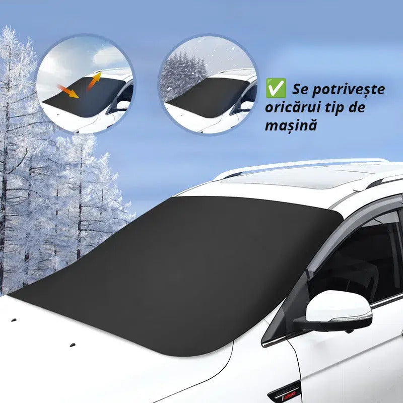 Parasolar auto pentru parbriz, material termoizolant