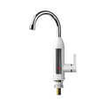 Robinet electric instant, Golxmse, 3000W, afisaj digital, protectie scurgeri, ALB, RY-023
