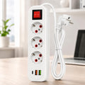Prelungitor electric cu 3 prize (2 standard + 1 universală), A03U-5M