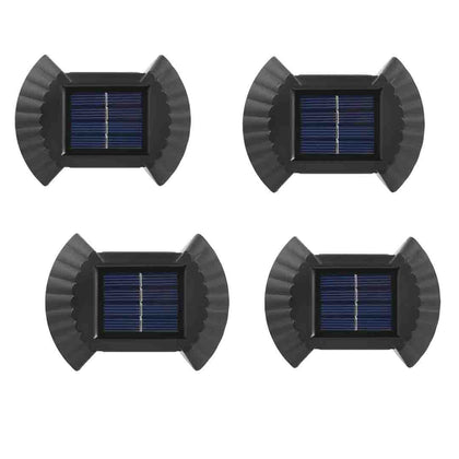 PACHET 4x Lampi Solare Bidirectionale, Exterioare pentru Perete, Iluminare Sus-Jos, IP55