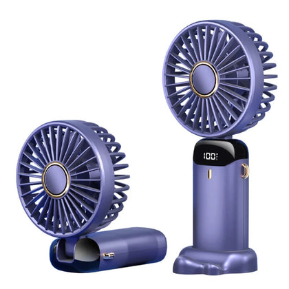 Mini ventilator silentios cu afisaj LED
