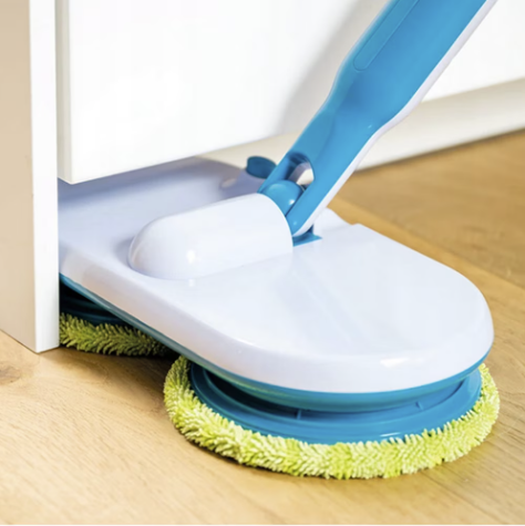 Mop cu acumulator, rotație dublă și fără fir