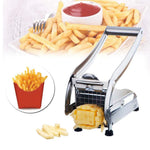 Aparat de Taiat Cartofi Pai si Legume, Inox, 2 Forme Diferite de Taiere