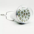 Bec cu LED-uri, Portabil cu Mini Panou Solar, Baterie Reincarcabila, 5W