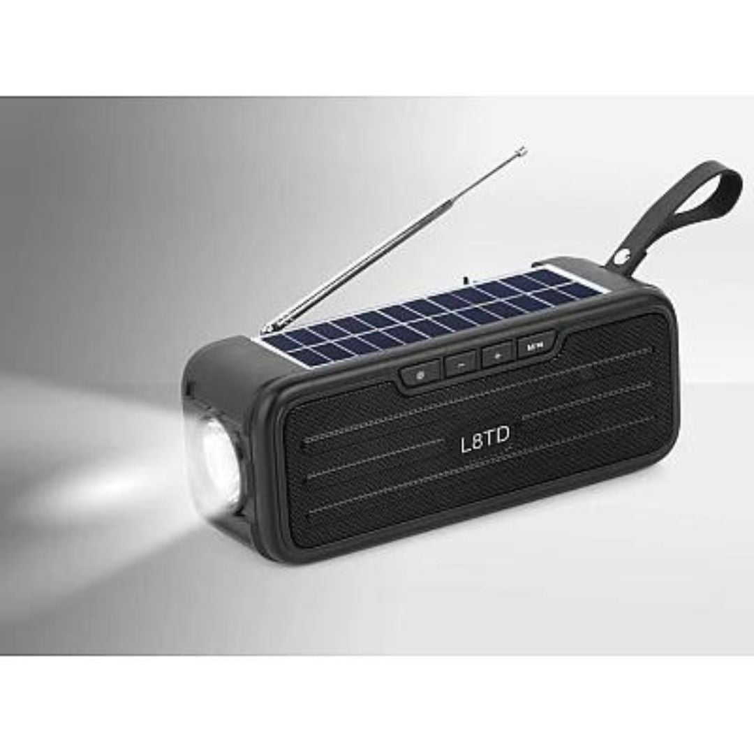 Boxa Portabila, Radio, Bluetooth, USB, Incarcare Solara, L8TD, Maro
