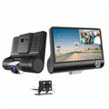 Camera Video Auto Tripla DVR, L300-1, Full-HD, 3 Camere - Fata/Spate/Interior, Ecran 4'', G Senzor, 170 grade 12/24V
