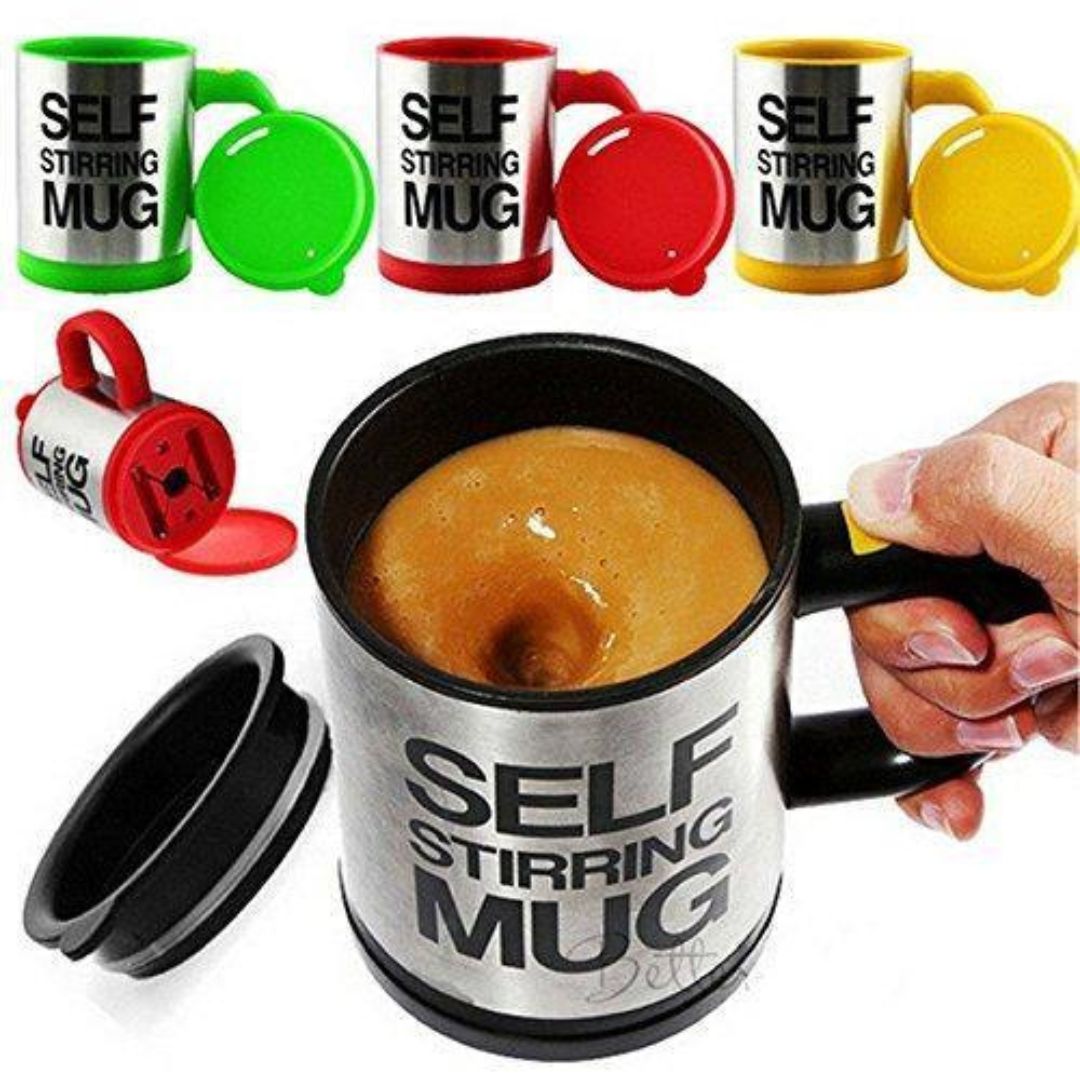Cana Intelgitena, Amestecare Automata, 350ml, Self Stirring Mug