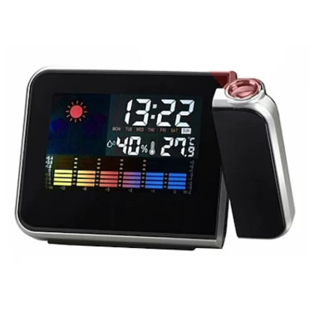 Ceas Electric, Calendar, Proiectie Ceas, LCD, Alarma, Ecran Color cu Iluminare
