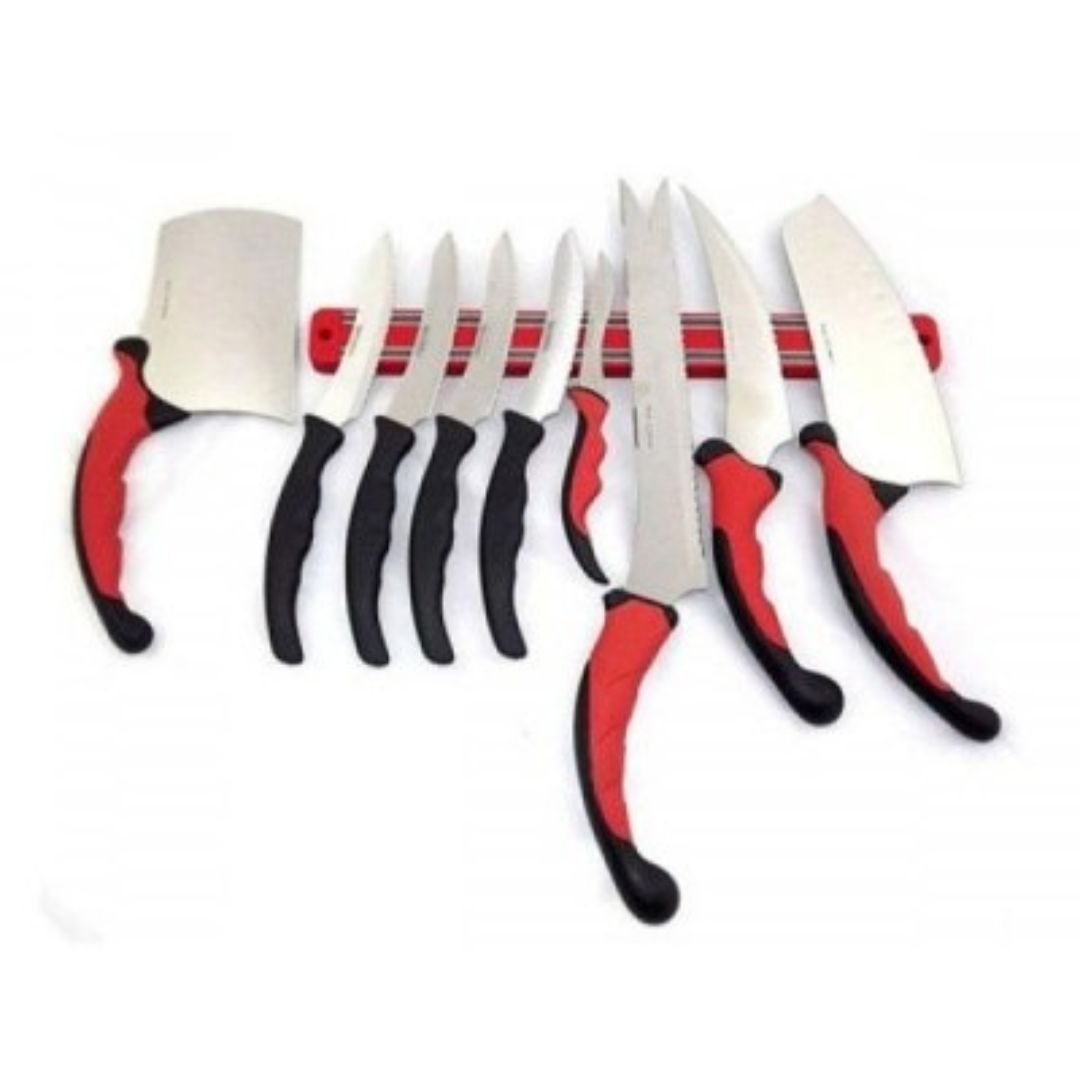 Cutite inox profesionale Pro Knives, cu 11 accesorii