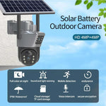 Camera De Supraveghere Cu Panou Solar,4G,Senzor De Miscare,Lentile Duble,4G HD 8MP