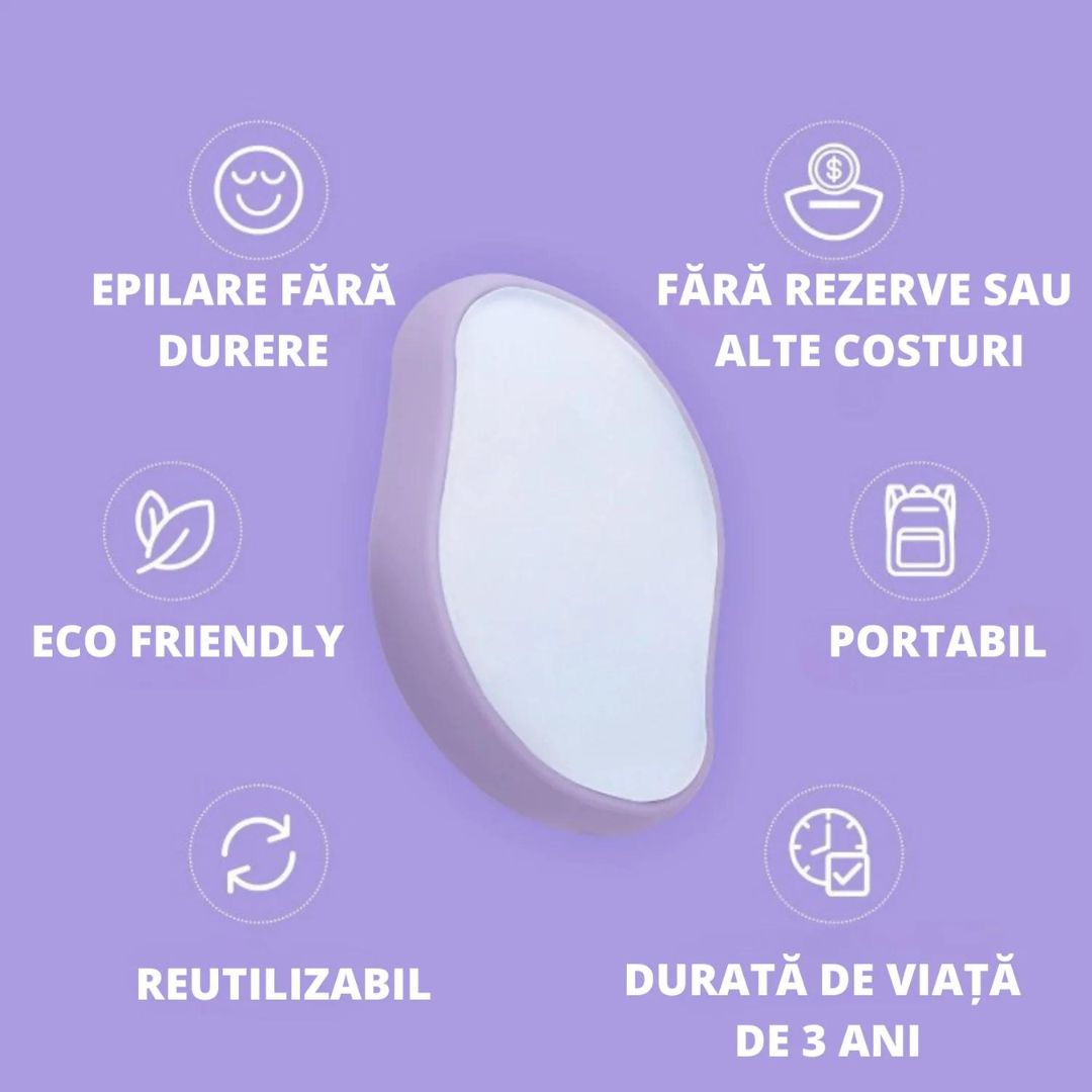 Epilator prin frecare,Crystal Hair Remover, portabil, reutilizabil, fara durere