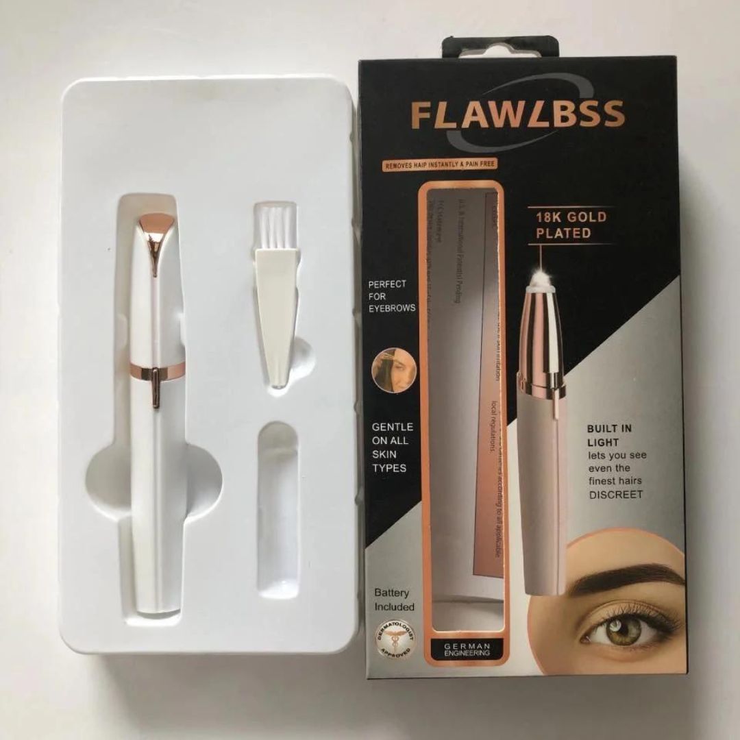 Epilator sprancene Flawless Brows, hipoalergenic, fara durere