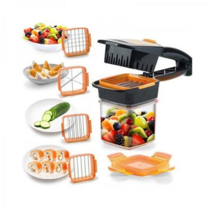 Feliator de fructe si legume, Quick Nicer Dicer, face cubulete si marunteste